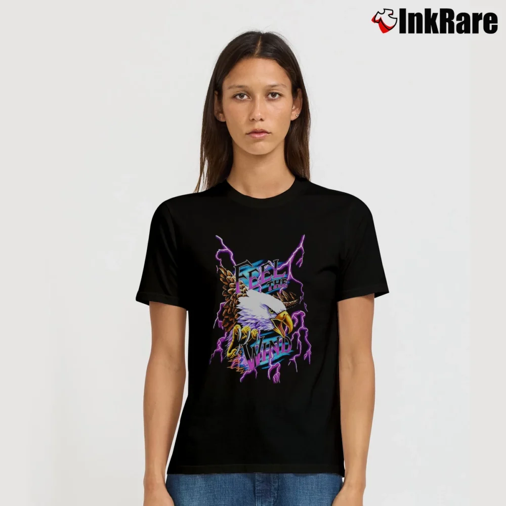Women’s Feel The Wind American Thunder Kanye Signature T-Shirt in black | Soft, Flattering Fit