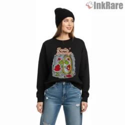 Feelin Grinchy Funny Christmas Mirror Reflection Shirt on graphic shirt for women graphic tee