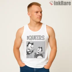 Felix Garage Band Love Song Session Shirt on white tank top for men graphic tee