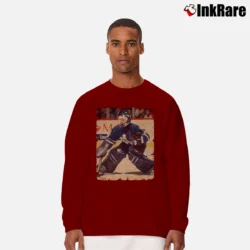 Men’s felix potvin 1991 toronto maple leafs vintage hockey fan Long-Sleeve Shirt in maroon | Sleek, Lightweight, Year-Round Wear