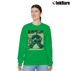 Women’s felix potvin 1991 toronto maple leafs vintage hockey fan Relaxed Sweatshirt in irish green | Soft, Laid-Back Vibe