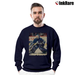 Men’s felix potvin 1991 toronto maple leafs vintage hockey fan Crewneck Sweatshirt in navy | Cozy Fabric, Clean Style