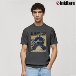 Men’s felix potvin 1991 toronto maple leafs vintage hockey fan Classic T-Shirt in charcoal | Soft, Breathable Everyday Wear
