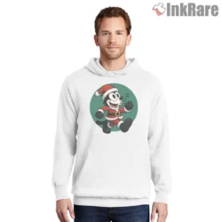 Felix Santa Christmas Parade Run Shirt on white hoodie for men graphic tee