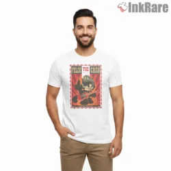 Felix The Cash Retro Music Poster Shirt on white short sleeve shirt for men graphic tee