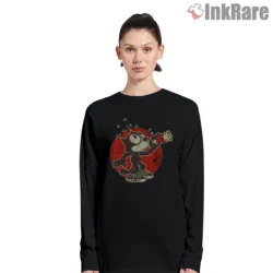 Felix The Cat Bubbly Bottle Vintage Shirt on black long sleeve shirt for women graphic tee