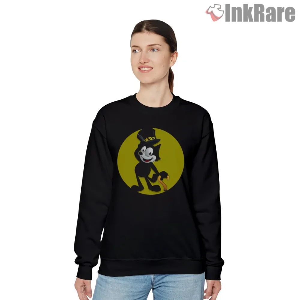 Felix The Cat Dapper Top Hat Cane Shirt on graphic shirt for women graphic tee