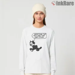 Felix The Cat Everything The Rich Have Stolen Shirt on white long sleeve shirt for women graphic tee
