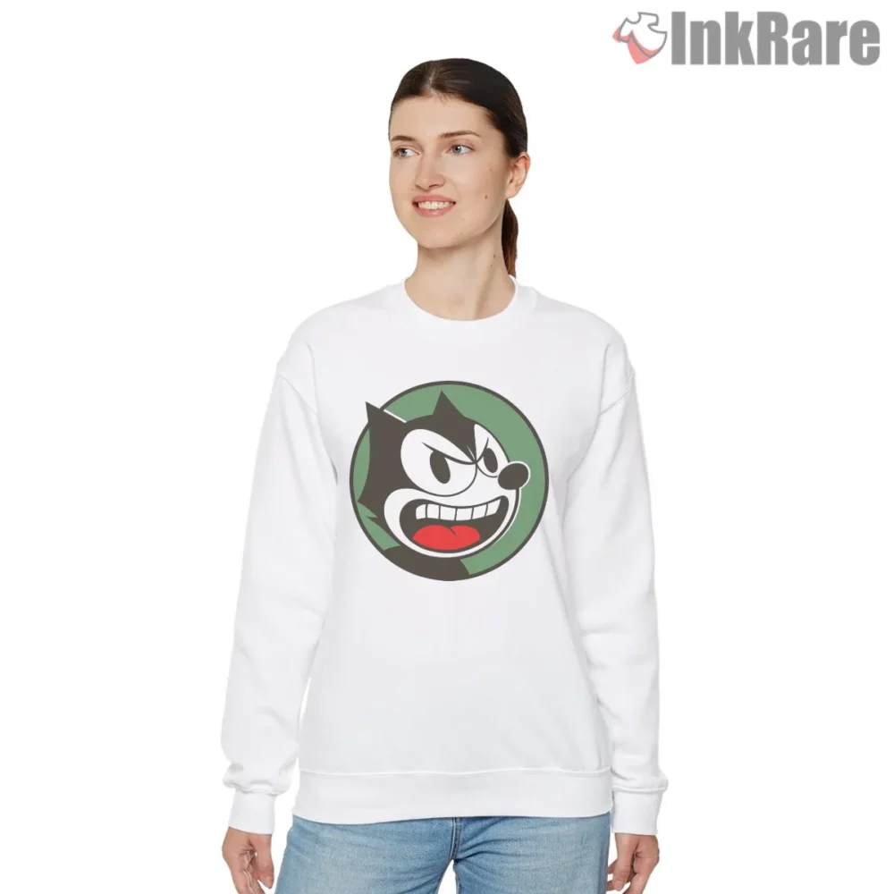 Felix The Cat Fierce Green Glare Shirt on graphic shirt for women graphic tee