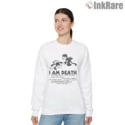 Felix The Cat I Am Death Dark Humor Shirt on graphic shirt for women graphic tee