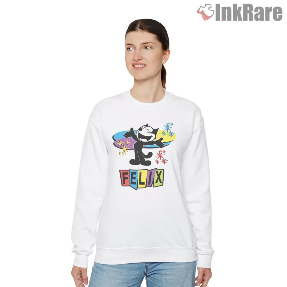 Felix The Cat Retro Futurist Television Burst Shirt on graphic shirt for women graphic tee