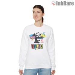 Felix The Cat Retro Futurist Television Burst Shirt on graphic shirt for women graphic tee