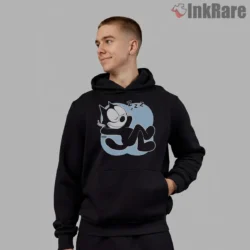 Felix The Cat Sleepy Dream Shirt on black hoodie for men graphic tee