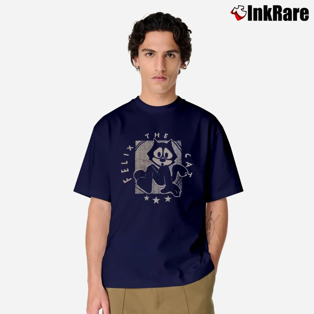 Men’s Felix The Cat Classic T-Shirt in navy | Soft, Breathable Everyday Wear