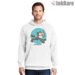 Felix The Cat Underwater Diving Adventure Shirt on white hoodie for men graphic tee