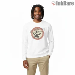 Felix The Cat Vintage Music Run Badge Shirt on graphic shirt for men graphic tee