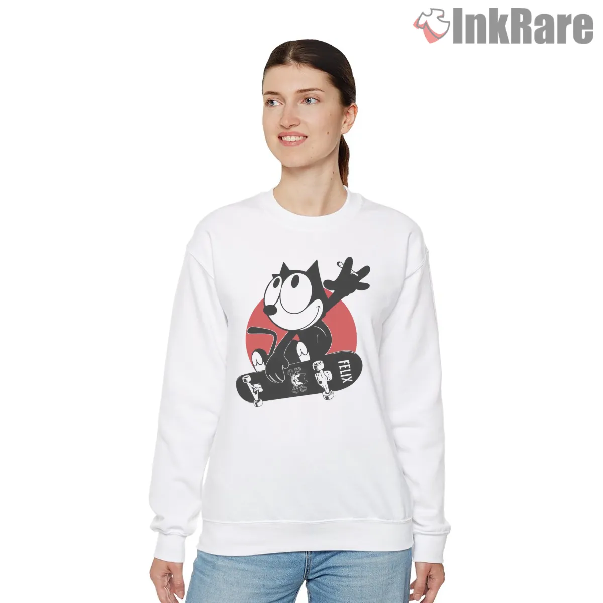 Felix The Cat Vintage Skateboard Session Shirt on graphic shirt for women graphic tee