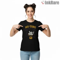 Felix The Cat Wu Style Hip Hop Meme Shirt on black short sleeve shirt for women graphic tee