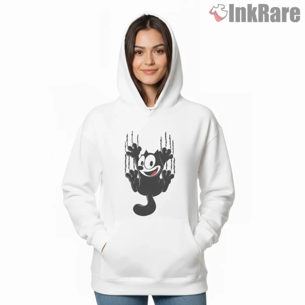Felix Vertical Wall Climb Rescue Spirit Shirt on white hoodie for women graphic tee