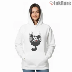 Felix Vertical Wall Climb Rescue Spirit Shirt on white hoodie for women graphic tee