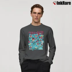 Men’s Feraligatr Pokemon Retro Limited Edition Long-Sleeve Shirt in charcoal | Sleek, Lightweight, Year-Round Wear
