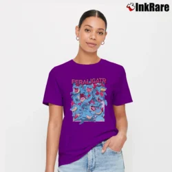 Women’s Feraligatr Pokemon Retro Limited Edition Signature T-Shirt in purple | Soft, Flattering Fit