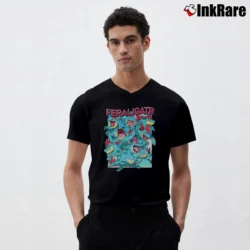 Men’s Feraligatr Pokemon Retro Limited Edition V-Neck Tee in black | Sharp, Breathable, Everyday Staple