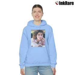 Women’s Ferris Bueller Jeanie Photo Retro Cozy Hoodie in light blue | Warm, Structured, Stylish