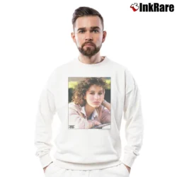 Men’s Ferris Bueller Jeanie Photo Retro Crewneck Sweatshirt in white | Cozy Fabric, Clean Style