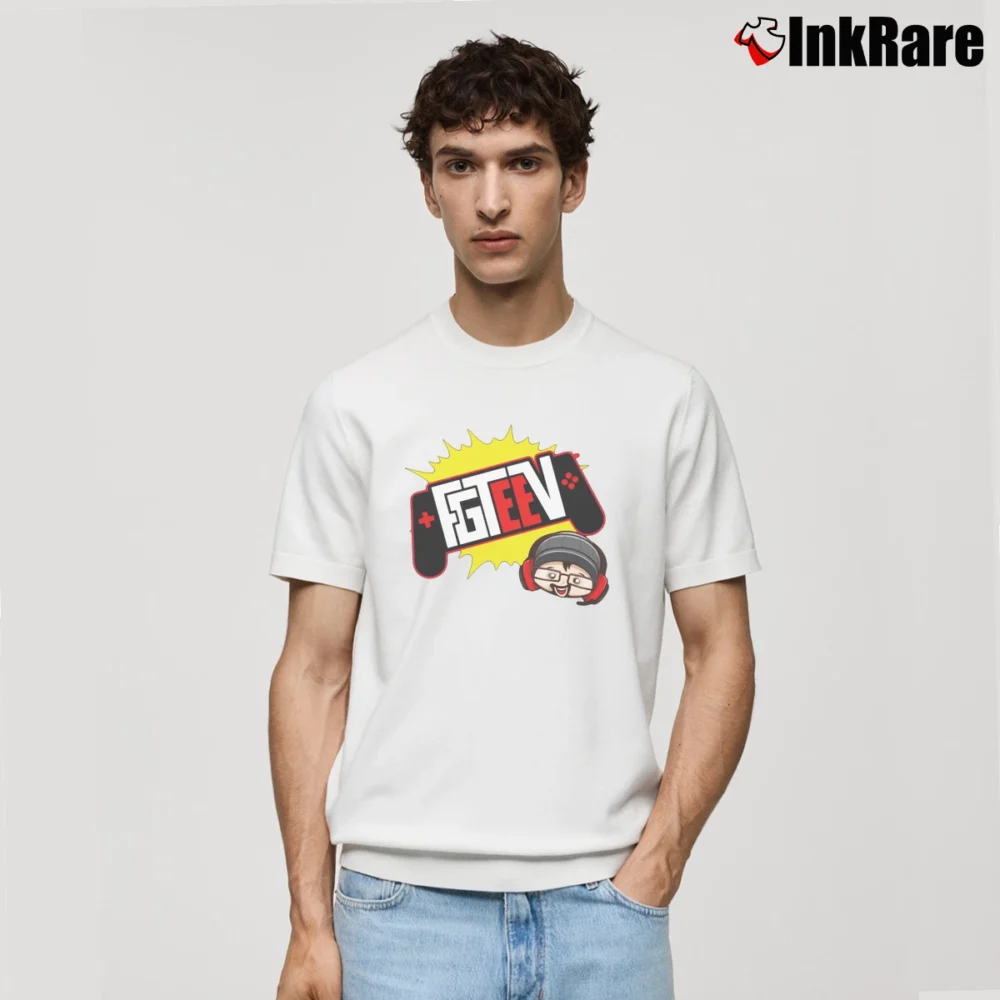 Men’s Fgteev 2019 Logo Classic T-Shirt in white | Soft, Breathable Everyday Wear