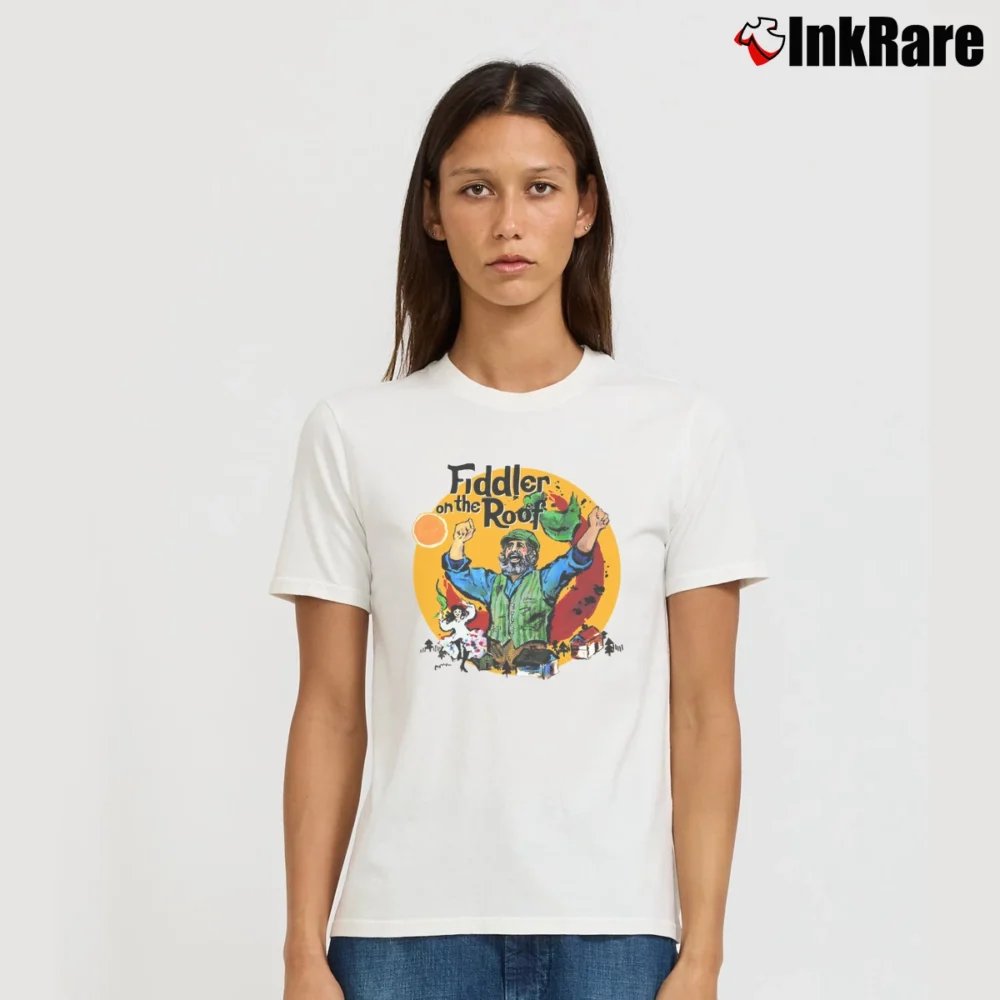Women’s Fiddler On The Roof Signature T-Shirt in white | Soft, Flattering Fit