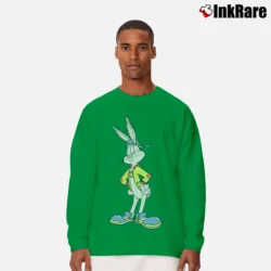 Men’s Fifth Sun Looney Tunes Hip Bugs Bunny Long-Sleeve Shirt in irish green | Sleek, Lightweight, Year-Round Wear