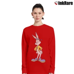 Women’s Fifth Sun Looney Tunes Hip Bugs Bunny Long-Sleeve Top in red | Sleek, Versatile, All-Season