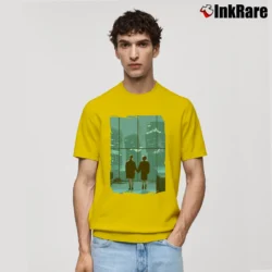 Men’s Fight Club Ending Scene Classic T-Shirt in yellow | Soft, Breathable Everyday Wear