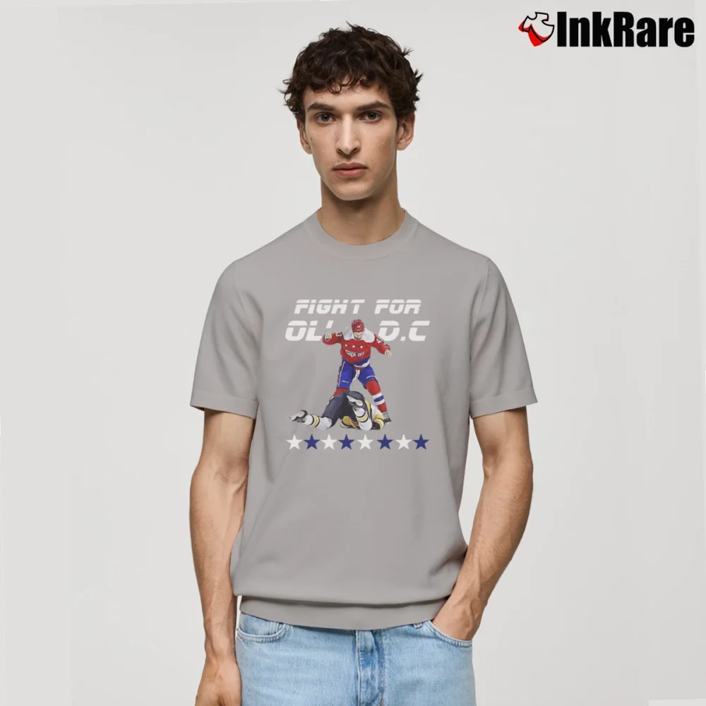Men’s Fight For Ol Dc Tom Wilson Washington Capitals Classic T-Shirt in sport grey | Soft, Breathable Everyday Wear