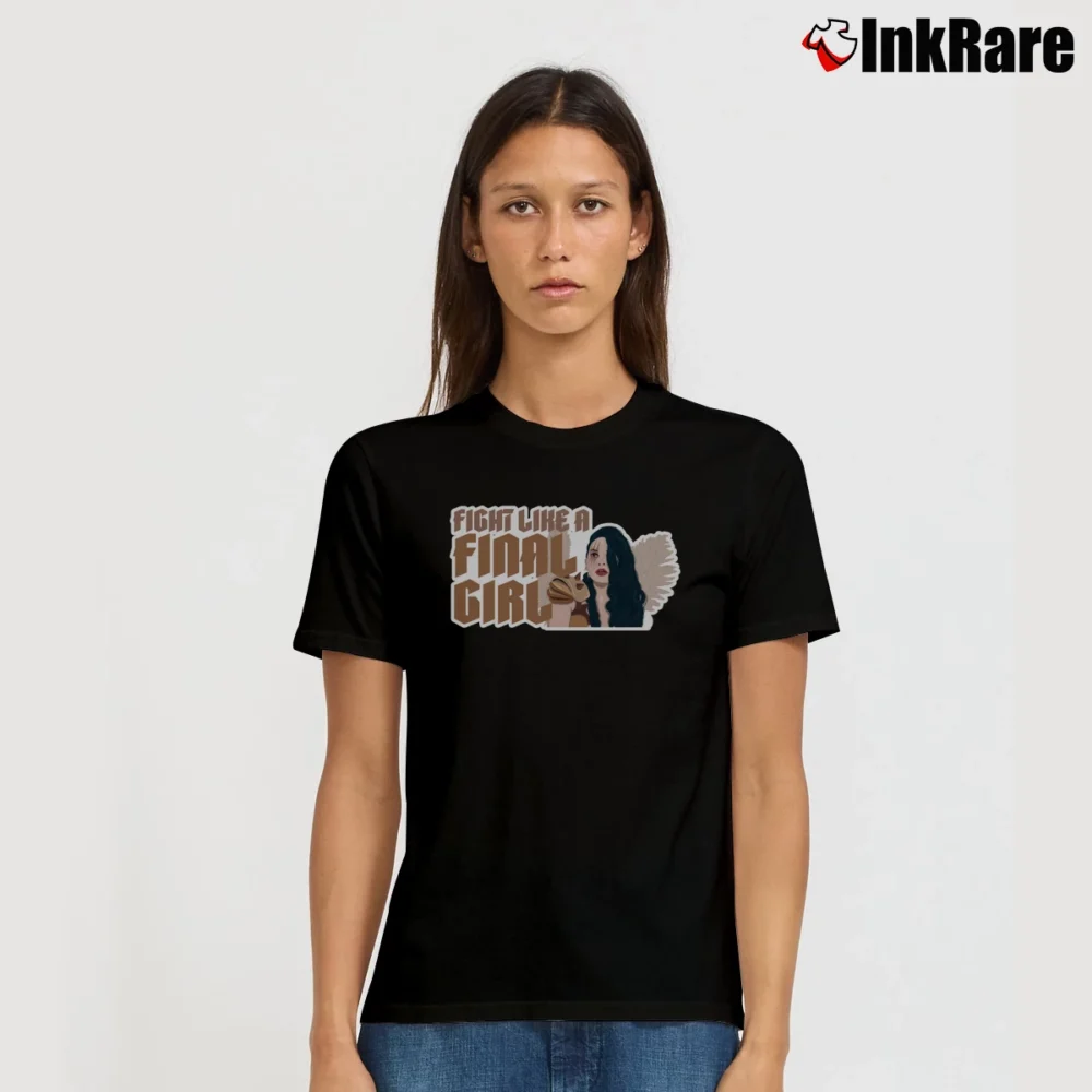 Women’s Fight Like A Final Girl Signature T-Shirt in black | Soft, Flattering Fit