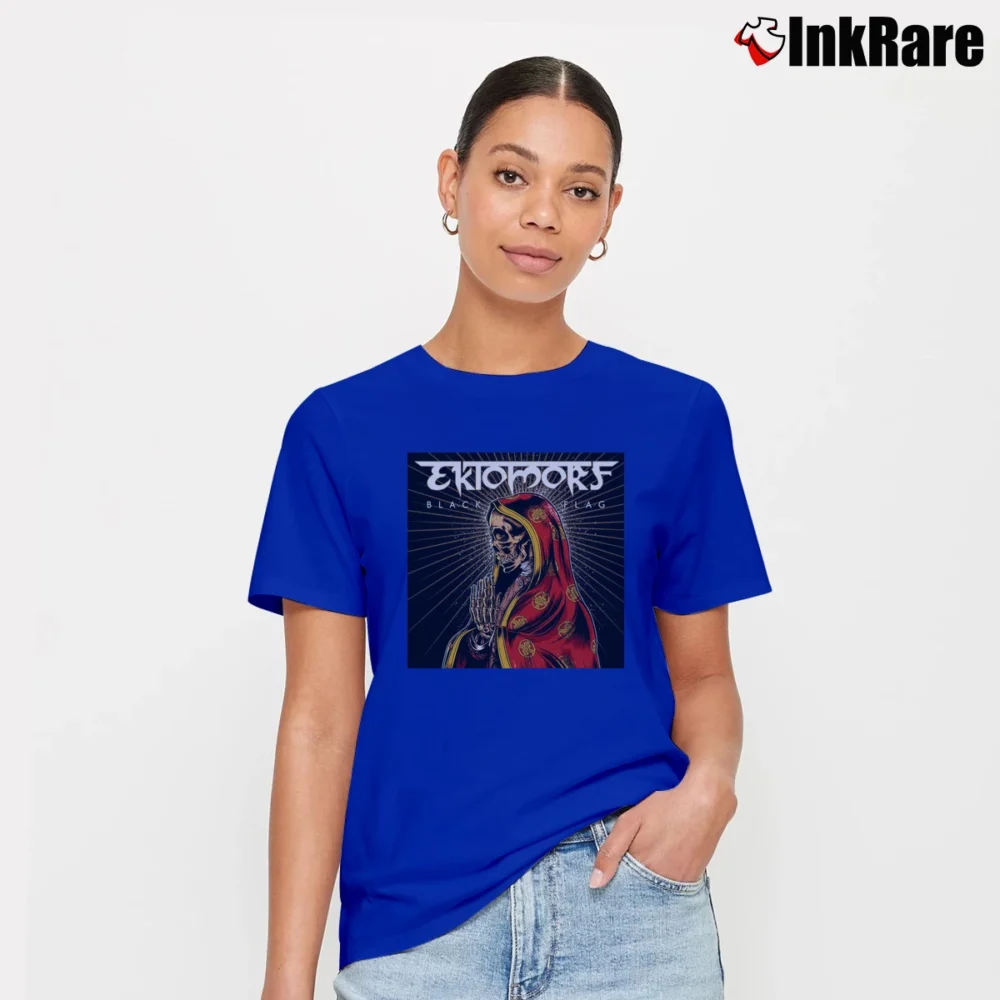 Women’s Fightor Ektomorf Black Flag Signature T-Shirt in royal blue | Soft, Flattering Fit