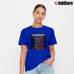 Women’s Fightor Ektomorf Black Flag Signature T-Shirt in royal blue | Soft, Flattering Fit