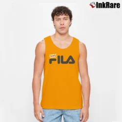 Men’s Fila Rugrats Graphic Tank Top in orange | Breathable, Active-Friendly Design