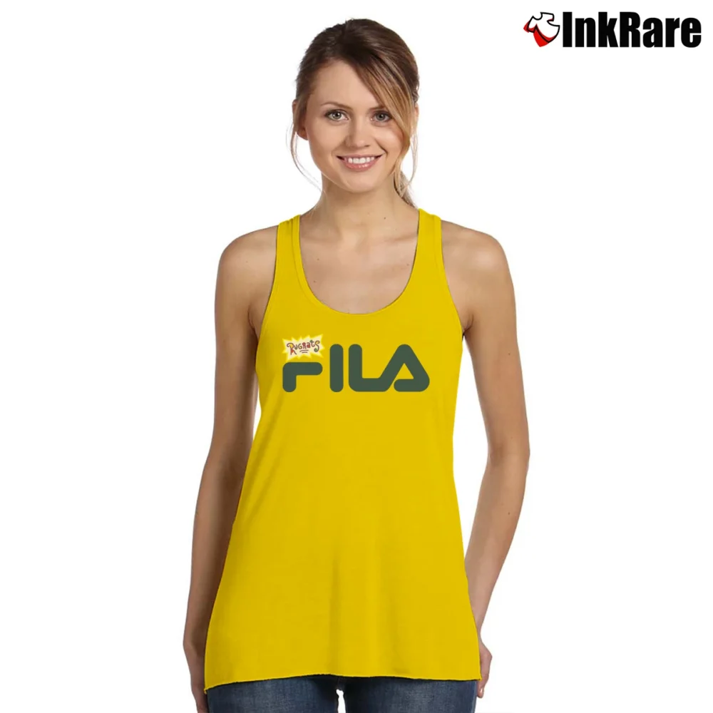 Women’s Fila Rugrats Graphic Tank Top in yellow | Lightweight, Movement-Friendly