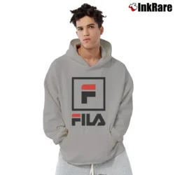Men’s Fila Stacked Logo Pullover Hoodie in sport grey | Cozy, Durable, Modern Fit