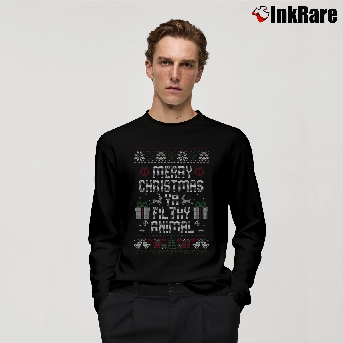 Filthy Animal Home Alone Christmas Men’s Long-Sleeve Tee in black – Versatile Layering Men’s Filthy Animal Home Alone Christmas Long-Sleeve Shirt in black | Sleek, Lightweight, Year-Round Wear