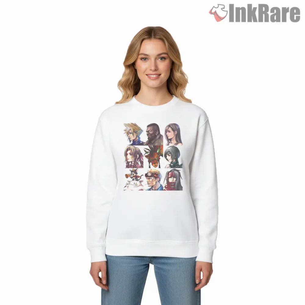 Final Fantasy Character Portrait Grid Anime Collage Shirt on graphic shirt for women graphic tee