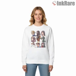 Final Fantasy Character Portrait Grid Anime Collage Shirt on graphic shirt for women graphic tee