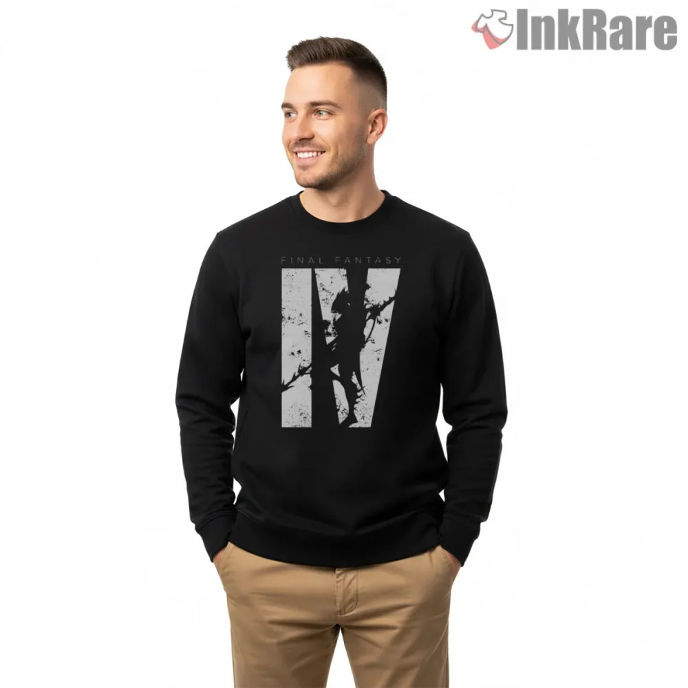 Final Fantasy Iv Minimal Warrior Silhouette Logo Shirt on graphic shirt for men graphic tee