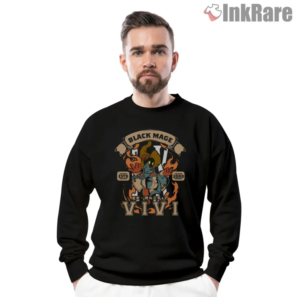 Final Fantasy Ix Black Mage Emblem Vintage Crest Shirt on graphic shirt for men graphic tee