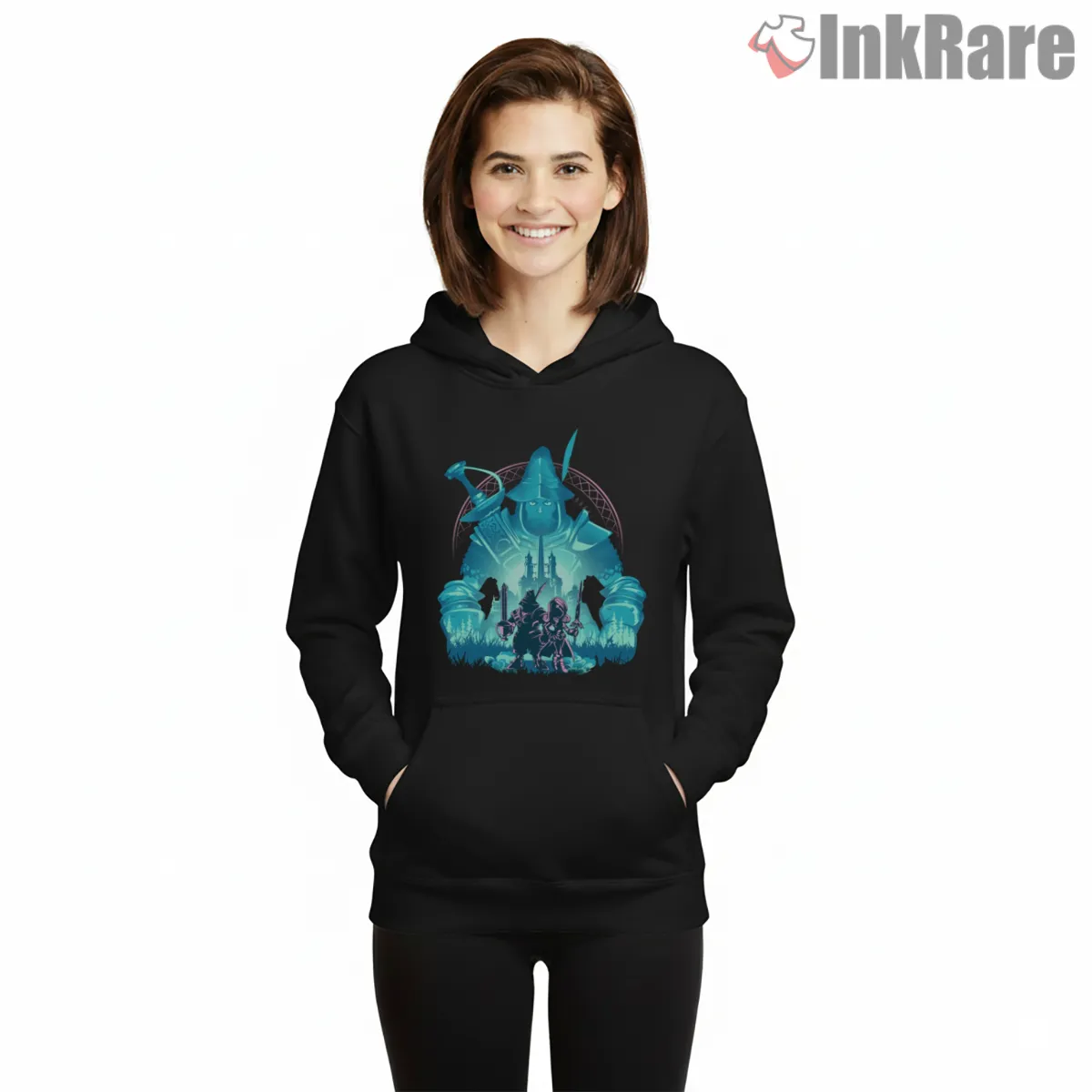 Final Fantasy Ix Vivi Knights Of Pluto Magic Crest Hoodie Black Final Fantasy Ix Vivi Knights Of Pluto Magic Crest Shirt on black hoodie for women graphic tee