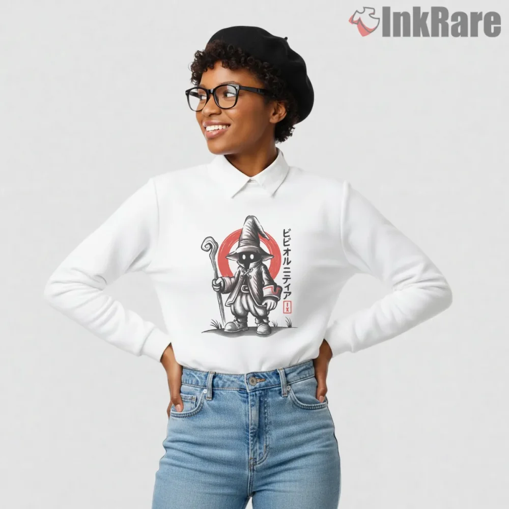 Final Fantasy Ix Vivi Ornitier Ink Brush Sumie Mage Shirt on graphic shirt for women graphic tee