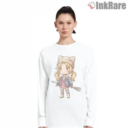 Final Fantasy Krile Baldesion Chibi Mage Adventure Shirt on white long sleeve shirt for women graphic tee