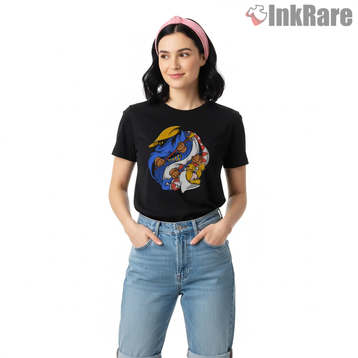 Final Fantasy Mage Balance Elemental Duel Short Sleeve Black Final Fantasy Mage Balance Elemental Duel Shirt on black short sleeve shirt for women graphic tee